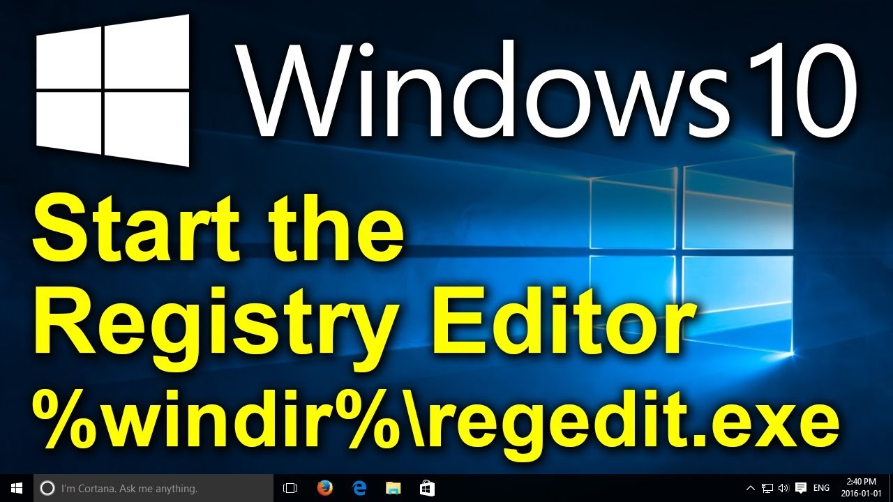 windows 10 regedit startup
